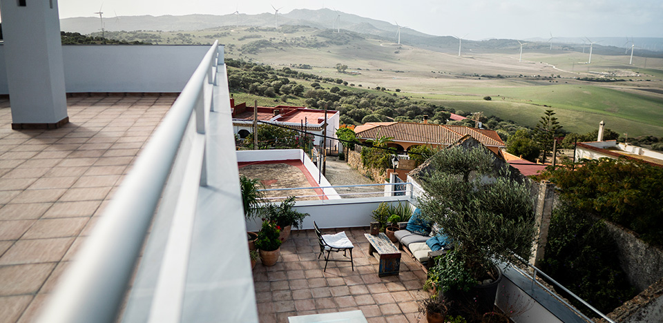 Terraza con vistas a la montaña